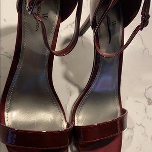 Worthiness heels Burgundy Maroon Strap